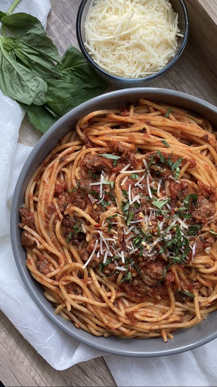 Spicy Italian Sausage&nbsp;Pasta
