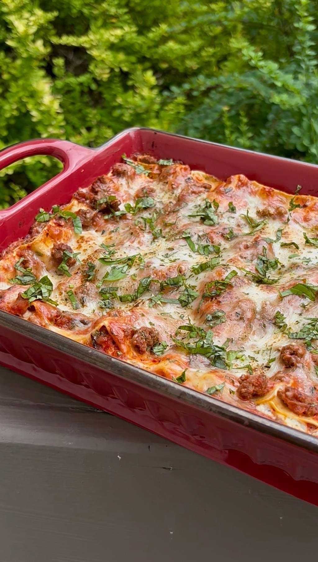 Lasagna with Meat Sauce and Ricotta&nbsp;Filling